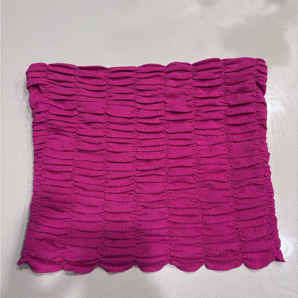 Anthropologie pink tube top
